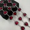 Nuevo Corazón de Melocotón Diamante Color Metálico Conservante Cadena DIY Accesorios para Ropa Collar Pulsera Cadena de Cintura Cadena Decorativa Venta al por Mayor