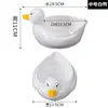 Restaurante de olla caliente de melamina plato de salchicha de pato vientre peludo plato columpio de personalidad creativa forma de pato forma de porcelana imitación plato de ganso vajilla de acompañamiento