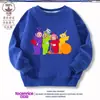 Sudadera de Teletubbies para niños y niñas, nueva camiseta básica de cuello redondo para niños primavera y otoño 2026, ropa de moda para niños mayores