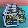 Carrinho de Armazenamento de Bolas Creche Suporte de Armazenamento para Palitos de Esponja Carrinho de Armazenamento para Colchonetes de Ginástica Infantil com Rodízios Móvel
