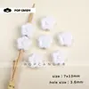 Cuentas de Flor Pequeña de Acrílico con Agujero Recto Materiales Hechos a Mano DIY Colgante para Cadena de Teléfono Bolso Llavero Cuentas Sueltas Accesorios de Joyería
