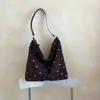 Bolso bandolera cruzado de estilo coreano de nicho 2026 estilo coreano de lunares plisado personalizado simple bolso tote de gran capacidad para el trabajo para mujer