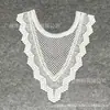 Bordado de encaje soluble en agua DIY cuello ribete de encaje hueco cuello falso decoración de suéter cuello versátil parche de cuello trasero