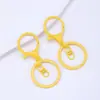 Llavero de aleación de color con cierre de langosta, juego de tres piezas, joyería creativa DIY, accesorios hechos a mano, colgante de joyería para llavero