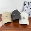 Boné de Baseball para Mulheres, Novo Bordado de Letras, Emagrecimento Facial, Estilo Coreano, Primavera e Outono, Versátil, Casual, Moderno, Boné de Topo Macio com Aba de Pato para Homens