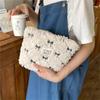 Bolsa de Cosméticos de Alta Gama, Lana de Cordero, Monedero de Loción de Gran Capacidad, Bolsa de Almacenamiento para Bolsas de Labiales, Lista para la Venta
