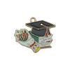 Accesorios DIY transfronterizos aleación gota de aceite temporada de graduación examen birrete mochila tamaño bolígrafo llavero colgante