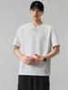 Camiseta de Verão 2026 Nova Gola Redonda Manga Curta Preta Branca Bege Corte Solto Com Etiqueta Sem Gola