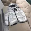2026 Nueva Chaqueta Acolchada de Plumón de Ganso Blanco para Hombre de Talla Grande con Etiqueta Negra