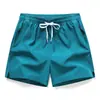 Shorts Esportivos para Homens e Mulheres, Calça de Corrida de Secagem Rápida com Bolso com Zíper de Verão, Calça de Treino Elástica Respirável, Calça Três Quartos de Seda Gelada