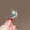 Broche de pájaro azul esmaltado de lujo ligero de alta gama con estilo europeo, diseño único, pasador personalizado, broche moderno y exquisito