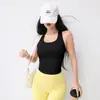 Chaleco de Yoga Profesional Talla Grande Todo en Uno Copa Fija Ropa de Fitness Pilates Sin Mangas Sujetador Deportivo para Correr