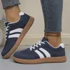 Tênis de Treino Alemão para Mulheres, Tamanho Grande, Solado Plano, para Primavera e Outono, Tênis Brancos, Moda Casual Esportiva de Comércio Exterior 2025