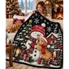 Manta de Franela Polar con Tema Navideño Impresión Digital Suministro Exclusivo Transfronterizo Dropshipping Cubierta de Sofá Manta Siesta de Oficina