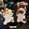 Caja de Pañuelos Creativa Nueva para Coche, Tipo Colgante, Sensación de Alta Gama, Gato Calicó de Dibujos Animados Lindo, Bolsa Colgante de Pañuelos para Decoración Interior de Coche