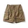 Blackarmada Verão Estilo Japonês Retrô Lavado Bolsos Shorts Masculino Solto Comprimento Médio Shorts 7023