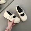 Apertura poco profunda altura interior creciente zapatillas de ballet simples suela blanda punta cuadrada nuevo 2026 Zapatos Mary Jane para mujer lazo fondo plano