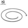 Collar de moda para hombre AliExpress acero inoxidable cadena azul accesorios de joyería DIY acero de titanio cadena quilla europea y americana al por mayor