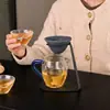 Filtro Coador de Chá Cerâmico Não Poroso Doméstico, Separador Integrado de Chá e Água, Filtro de Chá, Taça de Compartilhamento, Peças e Acessórios para Conjunto de Chá Kung Fu