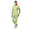 Conjunto de uniformes médicos transfronteiriços europeus e americanos, uniformes cirúrgicos para médicos e enfermeiros, vestuário de trabalho médico multicolorido, personalizável com logotipo
