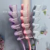 Venta Directa de Fábrica Peine de Piña de Color Macarrón con Diseño de Arco Hueco para Masaje, Adecuado para Cabello Seco y Húmedo, Antiestático y Sin Enredos