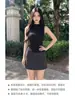 Traje de falda corta gris para mujer, falda de línea A de cintura alta, falda bodycon sexy, conjunto de atuendo de verano único y hermoso