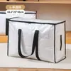 Bolsa de edredón popular transfronteriza, se puede usar como bolsa portátil para mudanza de ropa y pantalones, bolsa de embalaje para armario, bolsa organizadora de edredones de gran capacidad