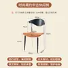 Silla Individual Estilo Retro Mesa y Silla de Comedor de Madera Maciza Silla de Hogar de Lujo Ligero de Diseñador Silla de Respaldo Simple Medieval Nórdica