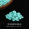 Li 2/3/4/6mm Contas Soltas Turquesa Contas Milho Contas Redondas Azuis Pulseira DIY Contas Espaçadoras Acessórios de Contas Semi-Prontos