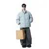Chaqueta de invierno para hombre, nueva, moderna, holgada, con capucha, de plumón y algodón, engrosada y cálida, versátil abrigo acolchado