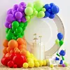 Set de Globos Amazon Transfronterizo Color Sólido Cadena de Globos Fiesta de Cumpleaños Boda Decoración Paquete de Globos Mayoreo