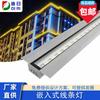 Luz lineal empotrada para exteriores 12W512RGB a todo color luz lineal impermeable control externo borde de aeronave ingeniería luz de contorno