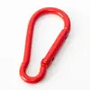 Pintura de color hebilla de montañismo con forma de calabaza gancho de resorte de seguridad de aleación de aluminio hebilla colgante para tetera equipaje accesorios de joyería diy