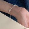 Pulsera de Círculo con Diseño de Sentido de Moda Versátil Estilo Coreano Fresco Pequeño para Mujer Lujo Ligero Simple Exquisito Nicho de Alta Gama Nueva Pulsera