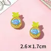 Accesorios de Resina DIY de Dibujos Animados de Frutas y Animales Pegamento de Crema Peineta Funda de Teléfono Hebilla de Zapato Llavero