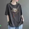 Camisetas de manga corta de marca para mujer, excedente de comercio exterior transfronterizo, tops elegantes y juveniles para madres