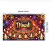 Tecido de Fundo Banner Indiano Diwali Transfronteiriço Decoração de Festa Festival Diwali Tecido de Fundo Fotografia Pano para Pendurar Bandeira para Pendurar