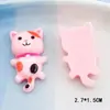 Gato Lindo y Colorido DIY Pegamento de Crema Colgante de Pasador Llavero Funda para Teléfono Móvil Taza de Agua Accesorios de Resina Venta al por Mayor