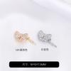 Set de Oro de 14K que Conserva el Color Mariposa de Circonita Broche de Pinza Clip de Cierre DIY Pulsera de Cristal Collar de Perlas Bobina Hebilla de Entrada