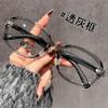 Nuevas Gafas de Ojo de Gato de Gama Alta con Estampado de Leopardo para Presbicia de Mujer Patas de Primavera Cómodas Ultraligeras Planas Estilo Coreano Gafas Lisas Sin Montura