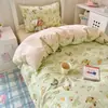 Estilo Ins Fresco y Sencillo Algodón Puro Ropa de Cama para Dormitorio de Estudiantes Juego de Tres Piezas Nuevo Modelo 2026 Juego de Funda de Edredón y Sábana Individual 100% Algodón