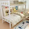 Juego de ropa de cama de tres piezas para dormitorio estudiantil, 100% algodón Clase A, estilo sábana bajera, sábana 100% algodón 90x190 para litera y funda de edredón