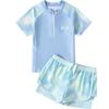 Traje de Baño para Niñas 2025 Nuevo Verano Dividido Protección Solar Traje de Baño Niñas Mediano y Grande Niños Entrenamiento Aguas Termales Traje de Baño