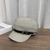 Hebilla de Cinturón de Moda Japonesa Sombrero Casual Octagonal para Mujer Cortavientos de Otoño Gorra de Boina Curva Versátil