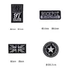 Chapéu Autoadesivo Preto Grande Subsídio Mochila Buraco Reparo Sem Costura Patch Decorativo Adesivo Moda Pequeno Distintivo Adesivo de Tecido
