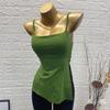 Top Feminino Verão Sexy com Bojo, Alça Fina, Design Moderno, Cintura Marcada, Costas Abertas, Sem Alças