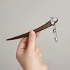 Pasador de Madera Nuevo Estilo Chino Pasador de Pelo Estilo Antiguo Pasador de Pelo para Mujer Alta Calidad Sentido de Suzuki Orquídea Estilo Nacional Combinación Falda de Cara de Caballo Pelo Pasador de Pelo