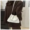 Bolso de Mano con Cadena Estilista Moderno Bolso de Hombro Color Sólido de Gama Alta Bolso Diario para Salir Bolso para Viajero