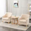 Cadeira sofá de tecido de um lugar para apartamentos pequenos, salas de estar, quartos, salas de lazer, hotéis, varandas, sofá preguiçoso e conjunto de mesa de centro
