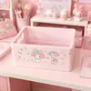 Pacha Dog Storage Caixa Desktop Dobrável Portátil Pequena Caixa Sala de Estar Mercearia de Plástico Caixa de Armazenamento de Cosméticos Caixa